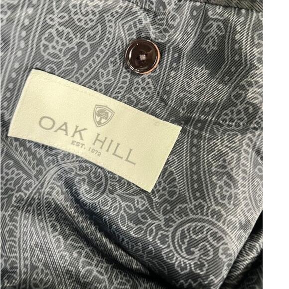 Men's Brown Plaid Oak Hill Sport Coat Blazer Size 4XL 58R/60R excellent - Picture 5 of 12